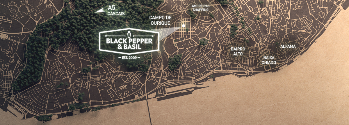 Black Pepper and Basil - Contacts Map